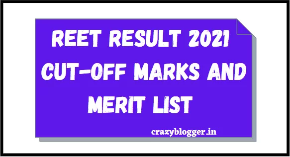 REET Result 2021 Hindi